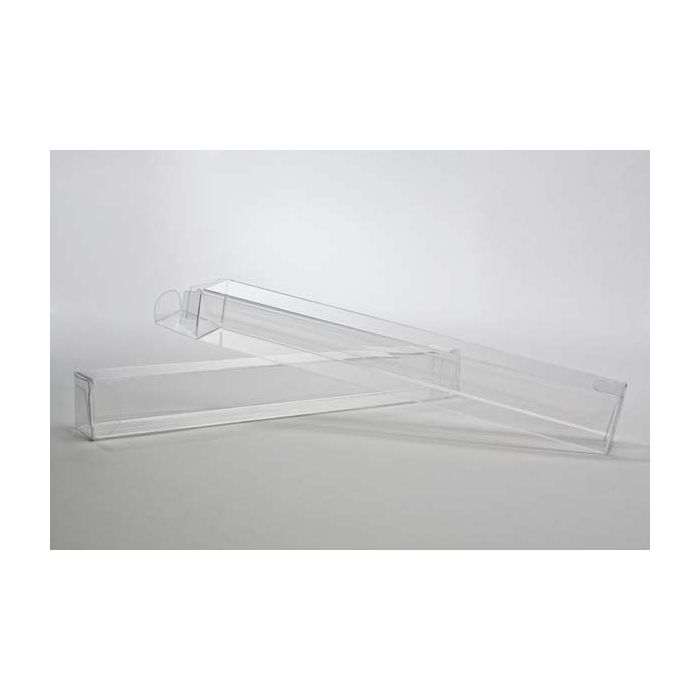 Plastic Gift Boxes 2.5x2.5x20.3cm Crystal Clear