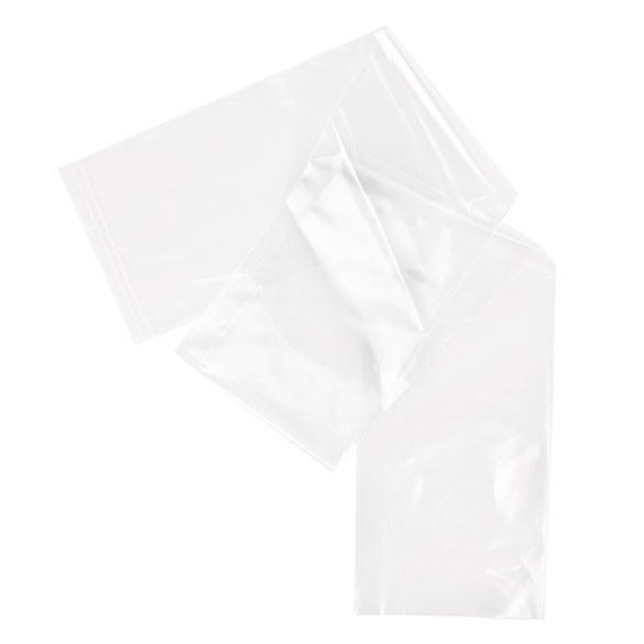 Sachet plastique transparence cristalline en PE-BD 38 microns 7.6x61cm (100 pièces) [PE1H324]