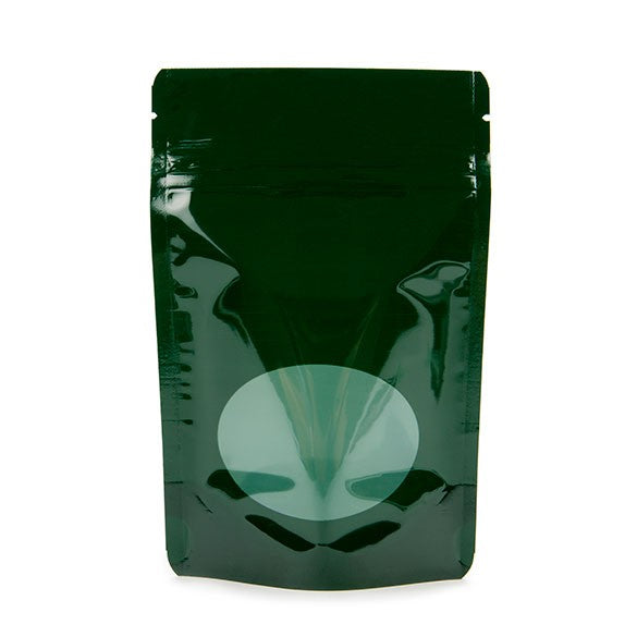Stazakken Groen met ovaal Venster 10x6x15cm | 57 gram (100 stuks) [ZBGO2HG]