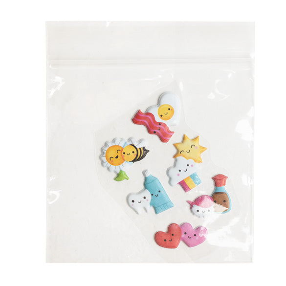 Sachet zip à transparence cristalline 7,5x7,5 cm (100 pièces) [ZC33]