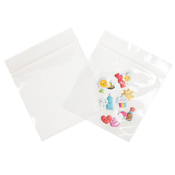 Sachet zip à transparence cristalline 7,5x7,5 cm (100 pièces) [ZC33]