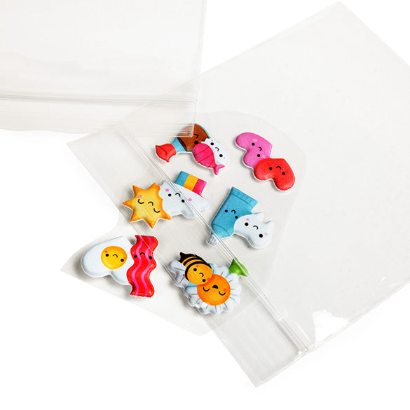 Sachet zip à transparence cristalline 7,5x7,5 cm (100 pièces) [ZC33]