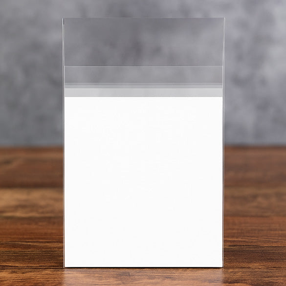 Sachet plastique OPP transparence cristalline avec rabat sécurisé 8.5x13.1+3.8 cm (100 pièces) [PR3]