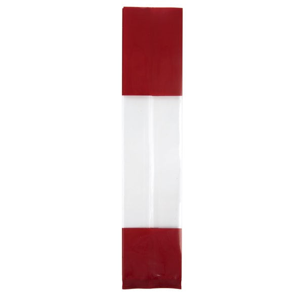 Bedrukte Zakken Rood 5,1x4,8x24,1cm met zijvouw (100 stuks) [G1RD]
