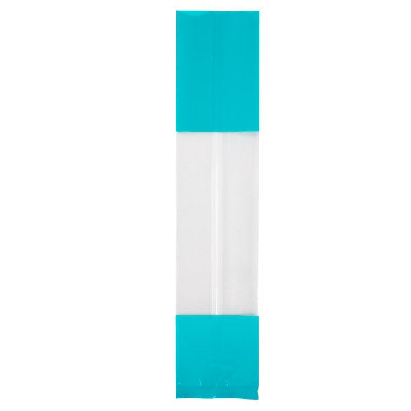 Sachet SOS imprimé avec extrémités turquoise 5,1x4,8x24,1 cm, (100 pièces) [G1TL]