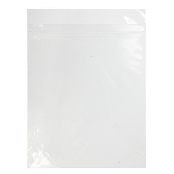 Sachet plastique plat grand format 22,7x36,2cm Refermable à Fermeture “Sécurisée” (100 pièces) [B814PC]
