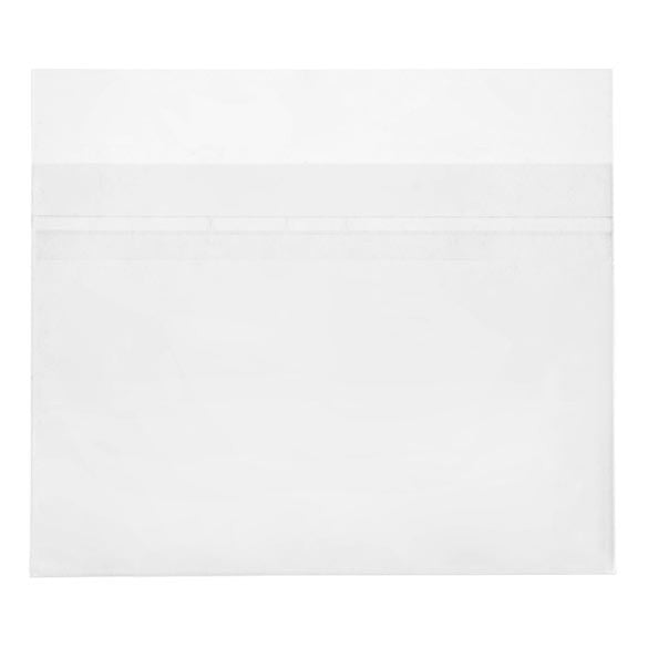 Sachet plastique transparence cristalline 18,4x13cm avec Rabat "Sécurisée" (100 pièces) [B5SPC]