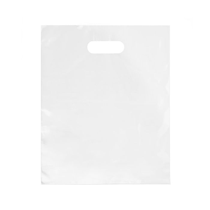 Sac à poignée transparent 20% de contenu recyclé 30,5x38,1cm (100 pièces) [H1215CL1R]