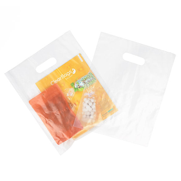 Sac à Poignée Givré 20% Contenu Recyclé 30,5 x 38,1 cm (100 Pièces) [H1215FT1R]