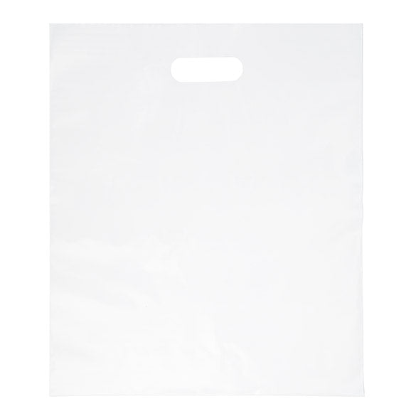 Draagtassen Wit 55 Micron, 38,1x45,7cm (100 Stuks) [H1518WT1R]
