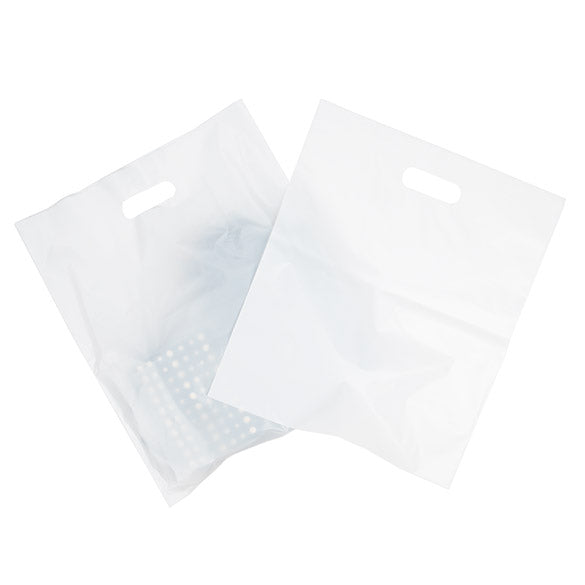 Draagtassen Wit 55 Micron, 38,1x45,7cm (100 Stuks) [H1518WT1R]