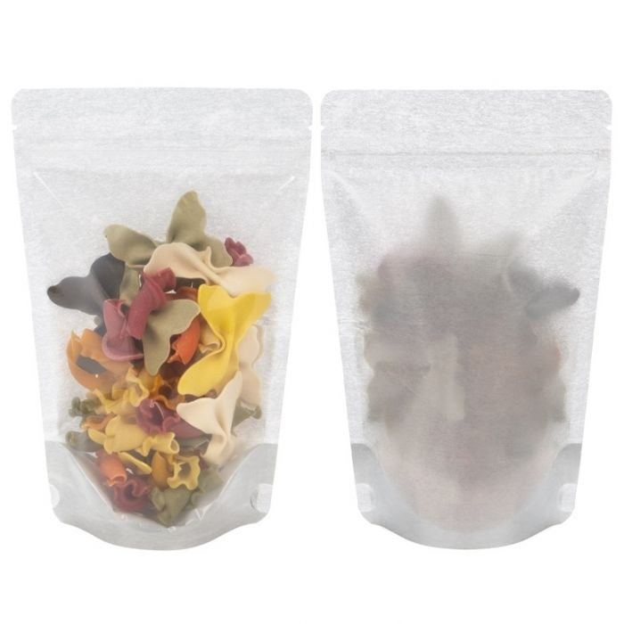 Stazakken Rijstpapier Transparant/Zilver 13x7,9x20,6cm | 113 gram (100 stuks) [ZBGR3SC]