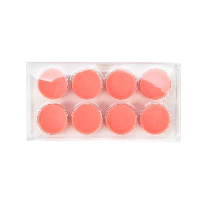 Boites à transparence avec inserts ronds pour bonbons artisanaux 7x2.1x13.8cm (25 pièces) [CNDYR272]