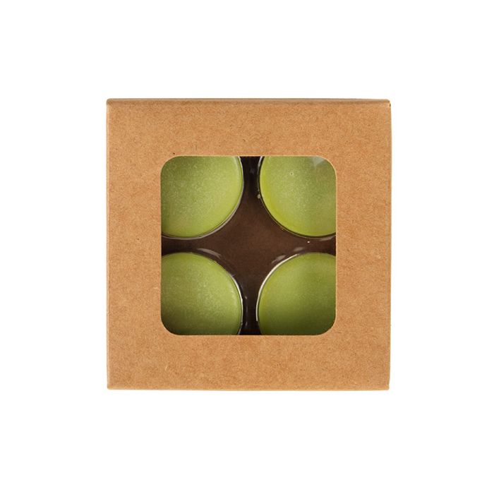 Boites kraft avec inserts ronds pour bonbons artisanaux 7x2.1x6.8cm (25 pièces) [CNDYR277]