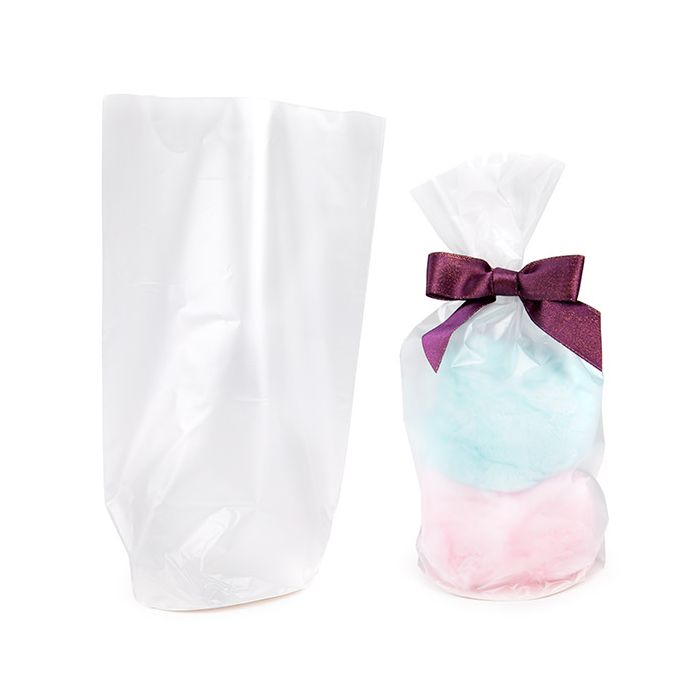 Glacé Sachet a Fond Rond 10,2x25,4cm avec insert en papier (50 pièces) [RPBGF4]