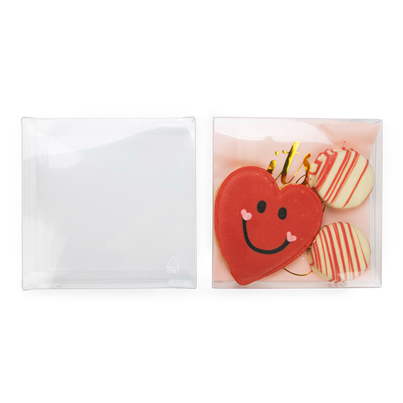 Boîtes cadeau plastique à transparence cristalline en rPET 13x2,5x12,9 cm (25 pcs) [FB47R]