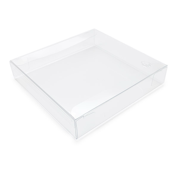 Boîtes cadeau plastique à transparence cristalline en rPET 13x2,5x12,9 cm (25 pcs) [FB47R]