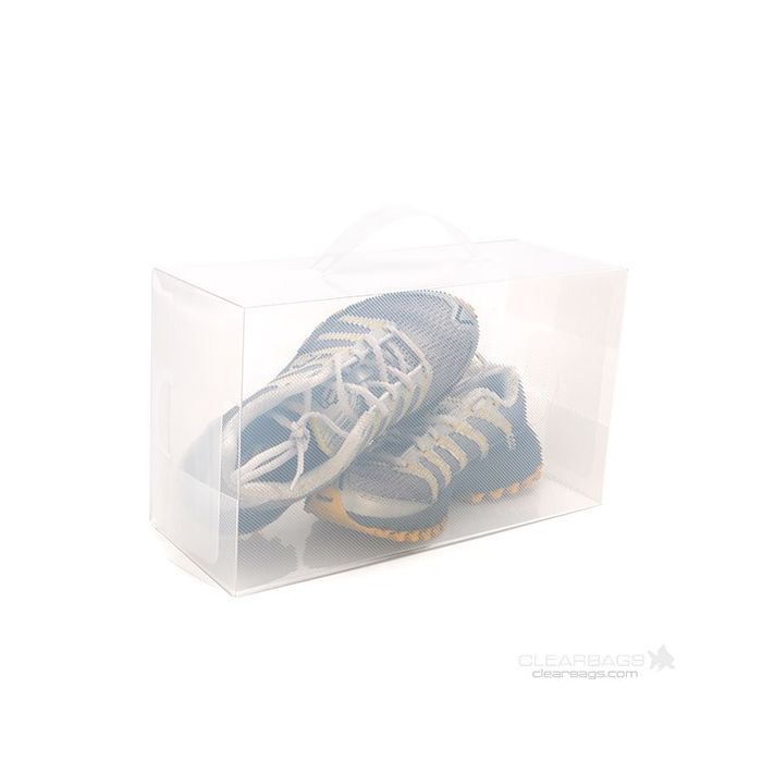 Plastiek Doosjes voor Herenschoenen Frost 19,5x13x34cm met handvat (3 stuks) [SB2]