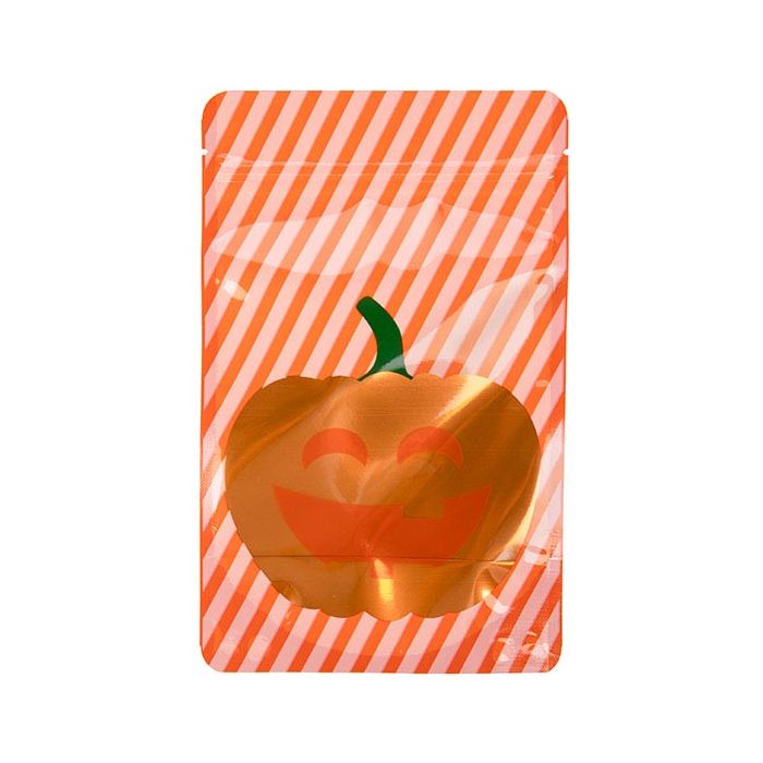 Doypack Orange Citrouille 13x7,9x20,6cm (25 pièces) [ZBGW3P]