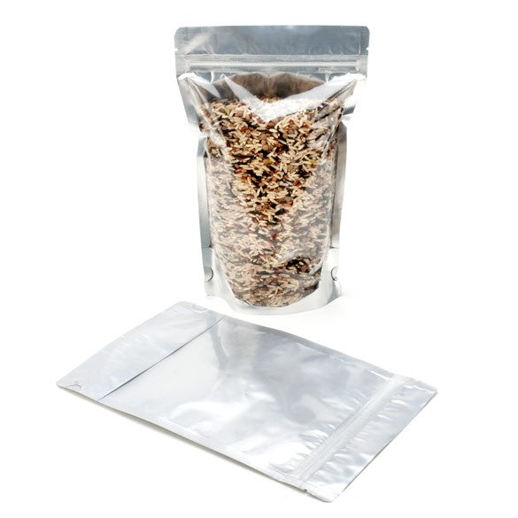 Doypack Argenté 14.6x7.9x23cm | 170g (100 pièces) [ZBGS58]