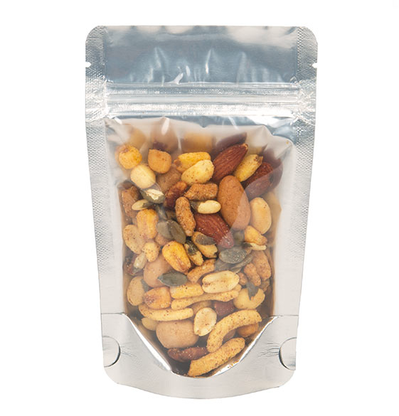 Doypack Argenté 9.5x5.7x15.7cm | 57g (100 pièces) [ZBGS35]