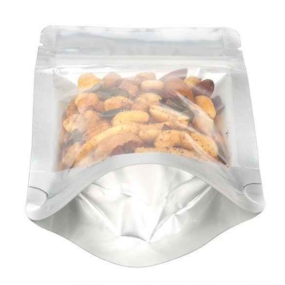 Doypack Argenté 9.5x5.7x15.7cm | 57g (100 pièces) [ZBGS35]