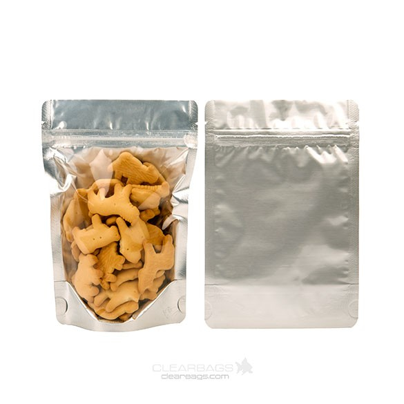 Doypack Argenté 11.9x7.6x18.4cm | 114g (100 pièces) [ZBGS46]