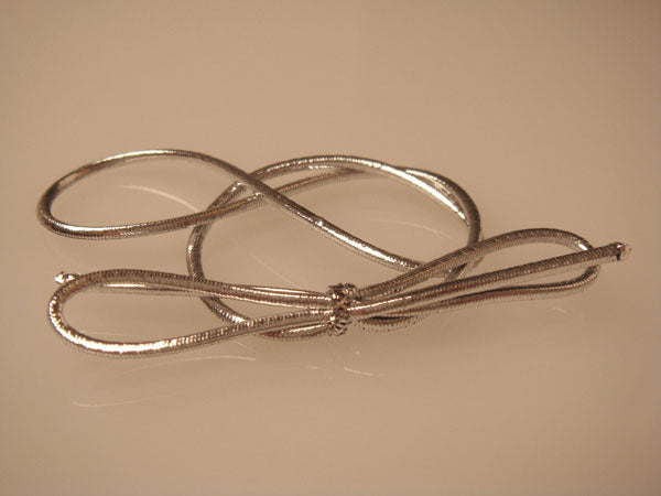 Versierelastiek metallic zilver 35,5cm (50 stuks) [14MS]