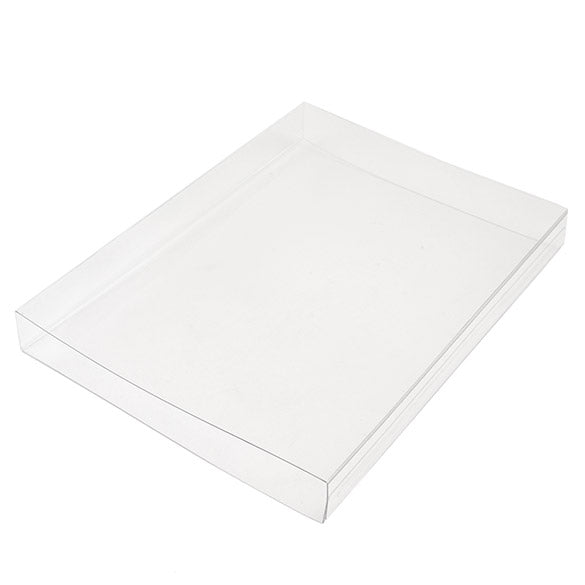 Couvercle transparence cristalline à glisser 12.5 x 1.7 x 17.1cm (25 Pièces) [SC2]