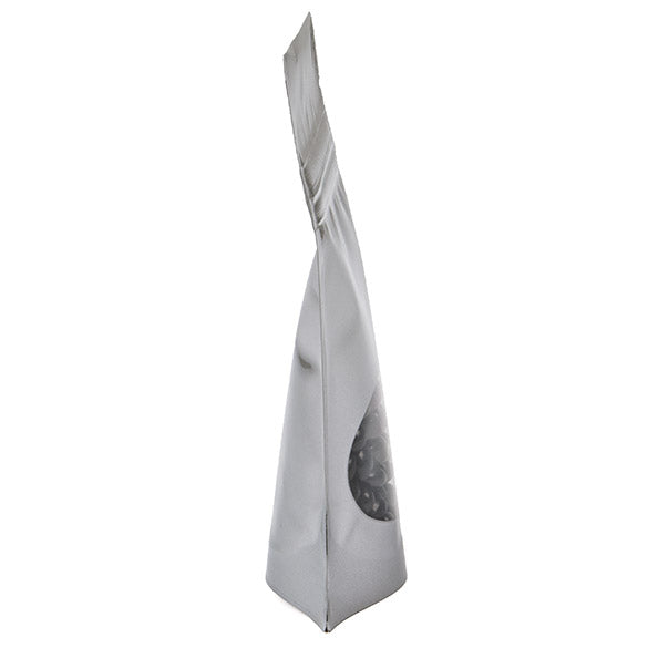 Stazakken Zilver met ovaal Venster 8x5x13cm | 28 gram (100 stuks) [ZBGO1S]
