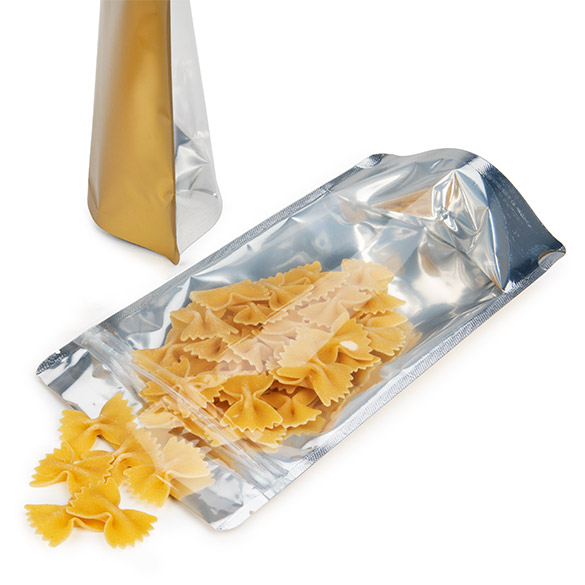 Doypack avec le dos doré 13x7.9x20.6cm | 113g (100 pièces) [ZBGG3]