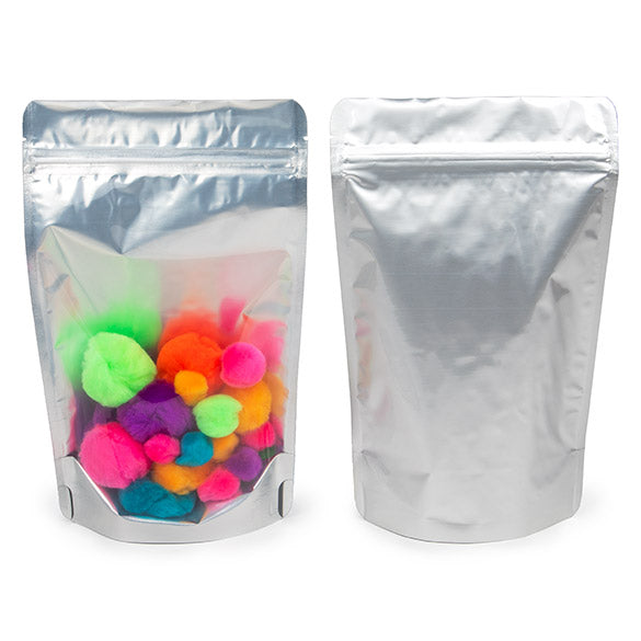 Doypack Argenté 14.6x7.9x23cm | 170g (100 pièces) [ZBGS58]