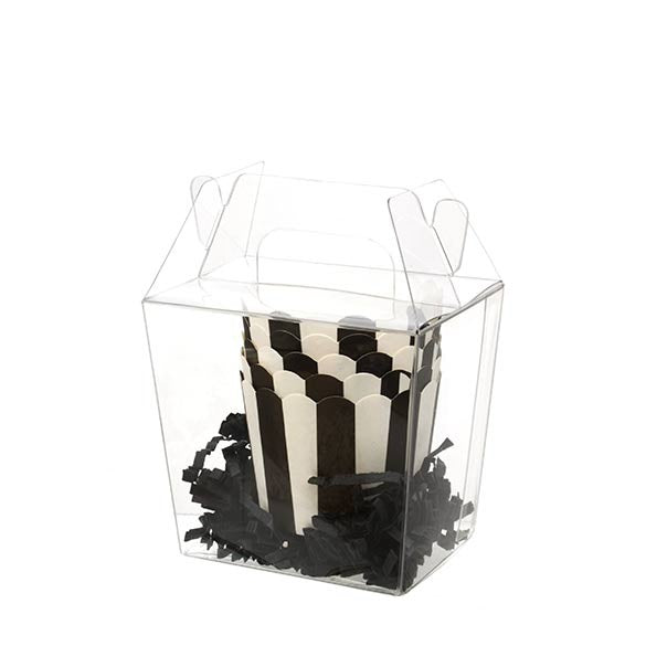 Boite à emporter à transparence cristalline petit format 8.7x6.4x7.9cm (25 Pièces) [FS283]