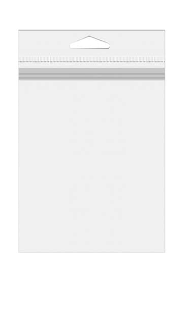 Sachet refermable à trou de suspension euro et transparence cristalline avec ouverture en haut 5.1x7.6cm (500 pièces) [J7T]