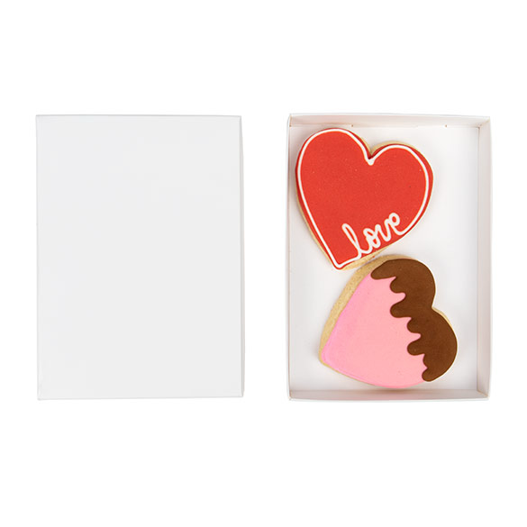 Petite boite en carton blanche 13.7 x 2.5 x 19.1cm (25 pièces) [wh15]