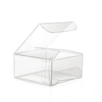 Plastic Gift Boxes 7.6x7.6x5.1cm Crystal Clear