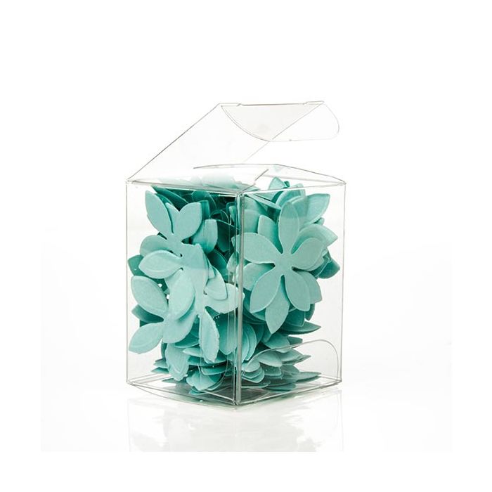 Plastiek Doosjes 3,8x3,8x5,1cm Kristalhelder (50 stuks) [VB291]