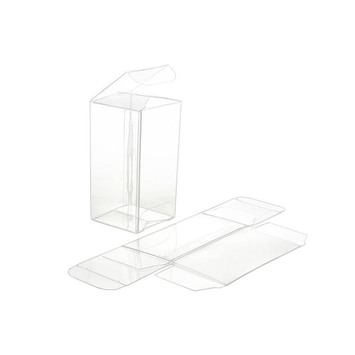 Boîtier cadeau à transparence cristalline 3.8 x 3.8 x 7.6cm (50 Pièces) [VB292]