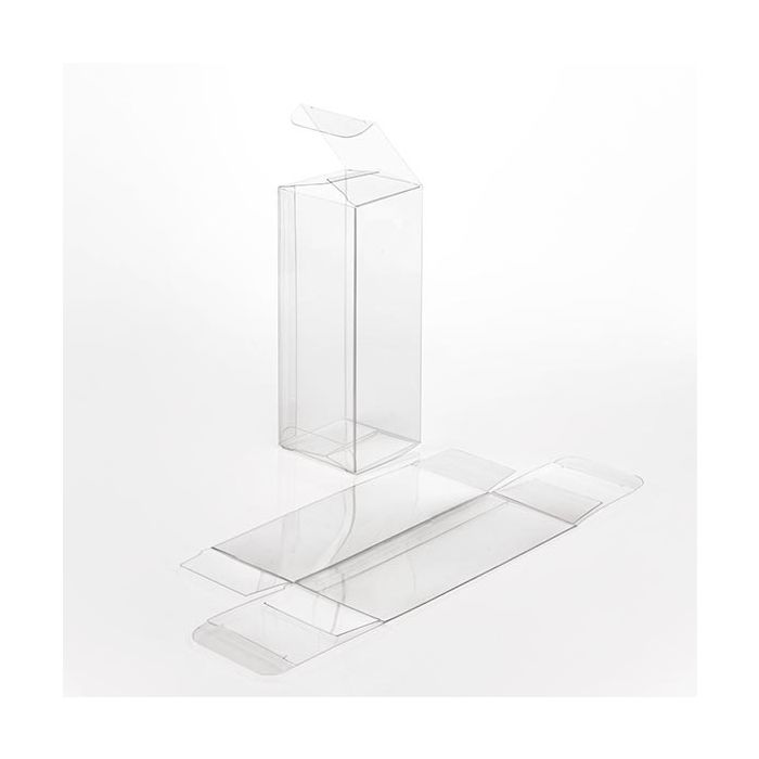 Boîtier cadeau à transparence cristalline 4.8 x 4.8 x 12.7cm (50 Pièces) [VB294]