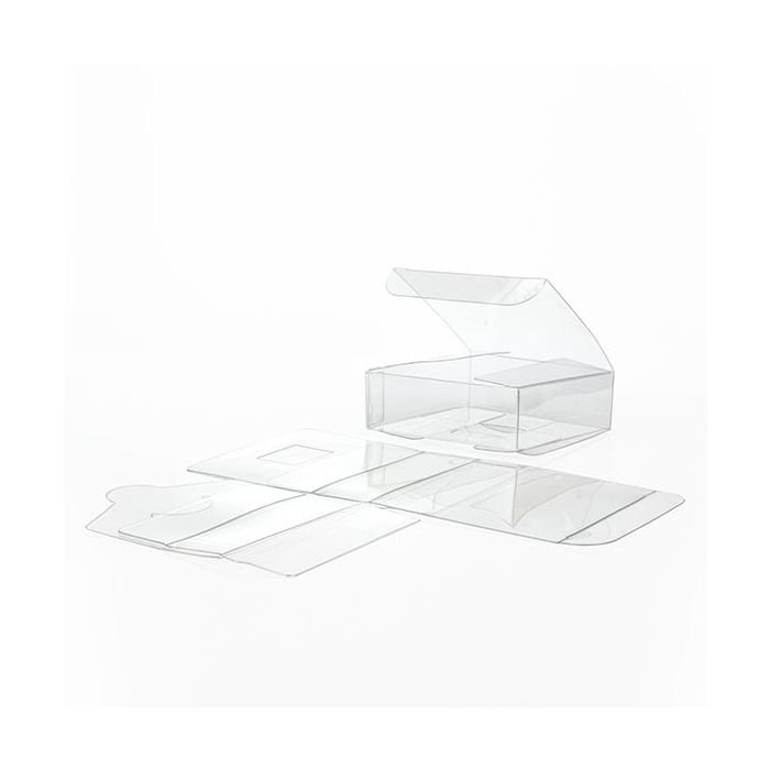 Boîtier cadeau à transparence cristalline 7.6 x 7.6 x 2.5cm (50 Pièces) [VB297]