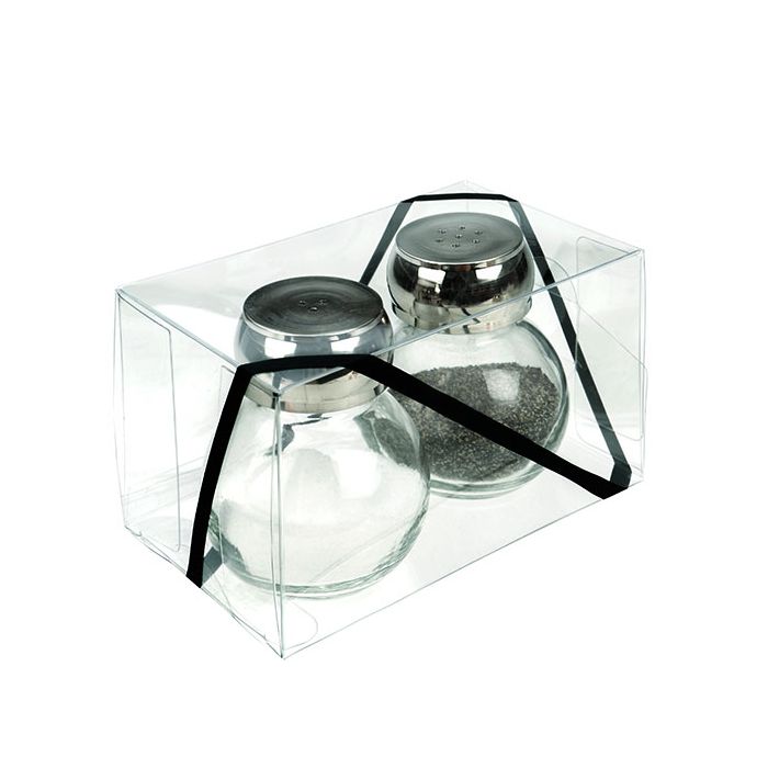 Boîtier cadeau à transparence cristalline 7.6x7.6x12.7cm (50 Pièces) [VB299]