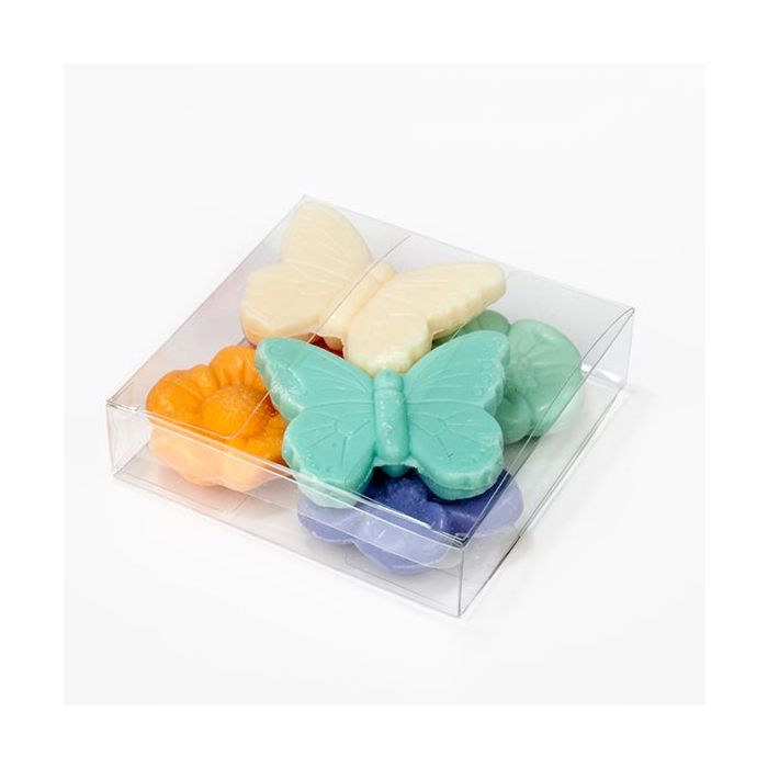 Plastiek Doosjes 10,2x10,2x2,5cm Kristalhelder (50 stuks) [VB301]