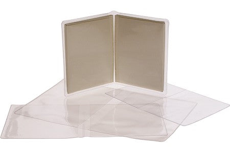 Vinyl mapjes "portemonnee stijl" 19,4x29,5cm (100 stuks) [VINA7]