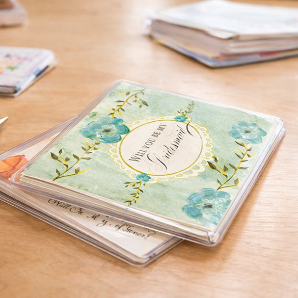 Pochettes vinyles style porte-monnaie pour cartes et enveloppes 15.6 x 25.1cm   (100 pièces)   [VINA2]