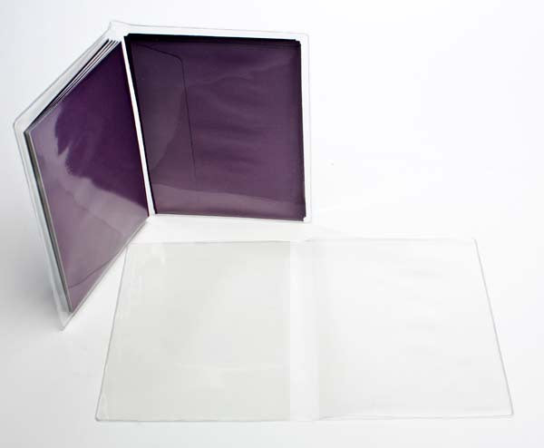Vinyl mapjes "portemonnee stijl" 17,5x27cm (100 stuks) [VINA6]