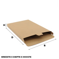 Shipping boxes 16x25x2,9cm Brown (100 pcs)