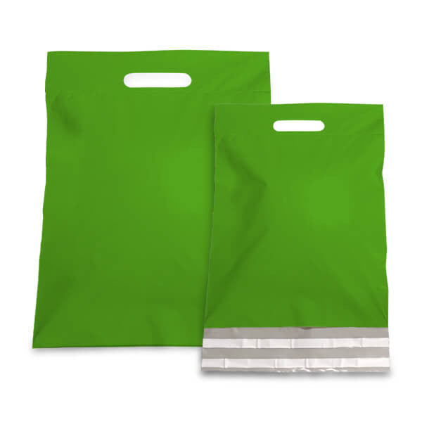 Plastiek Verzendtassen 30x40+7cm Groen (250 st.) [FP-VZQ029]