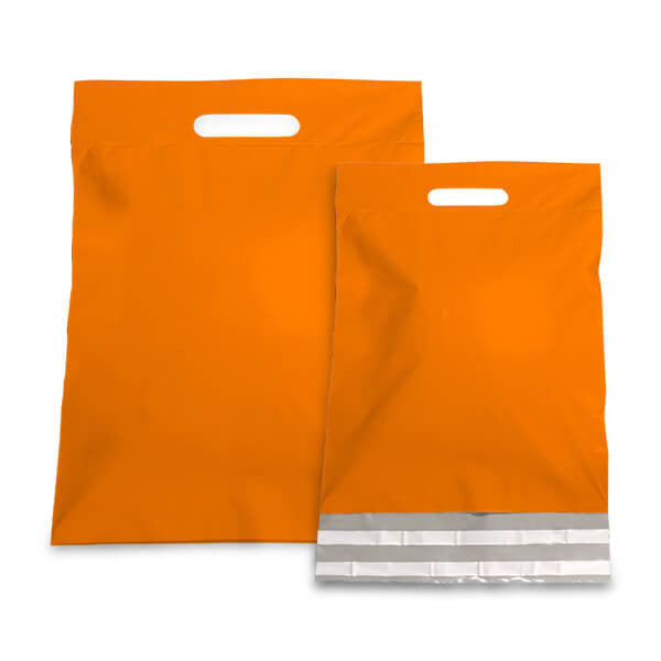 Plastiek Verzendtassen 45x56+7cm Oranje (250 st.) [FP-VZQ038]