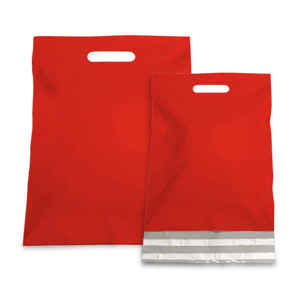 Enveloppe plastique 30 x 40 + 7 cm Rouge (250 pcs) [FP-VZQ034]