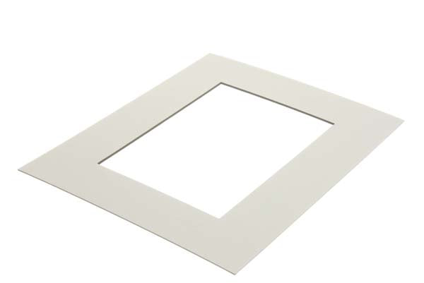 Passepartout wit/zwart kern 32,1x47,3cm venster - buitenmaat 45,7x61cm (10 stuks) [MS20206]